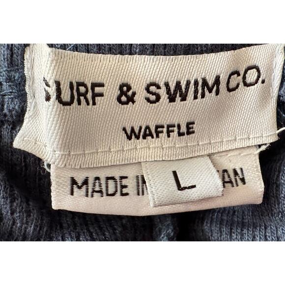 Surf and Swim Company Navy waffle Knit Pull-on Joggers US Large New NWTs - Picture 5 of 11